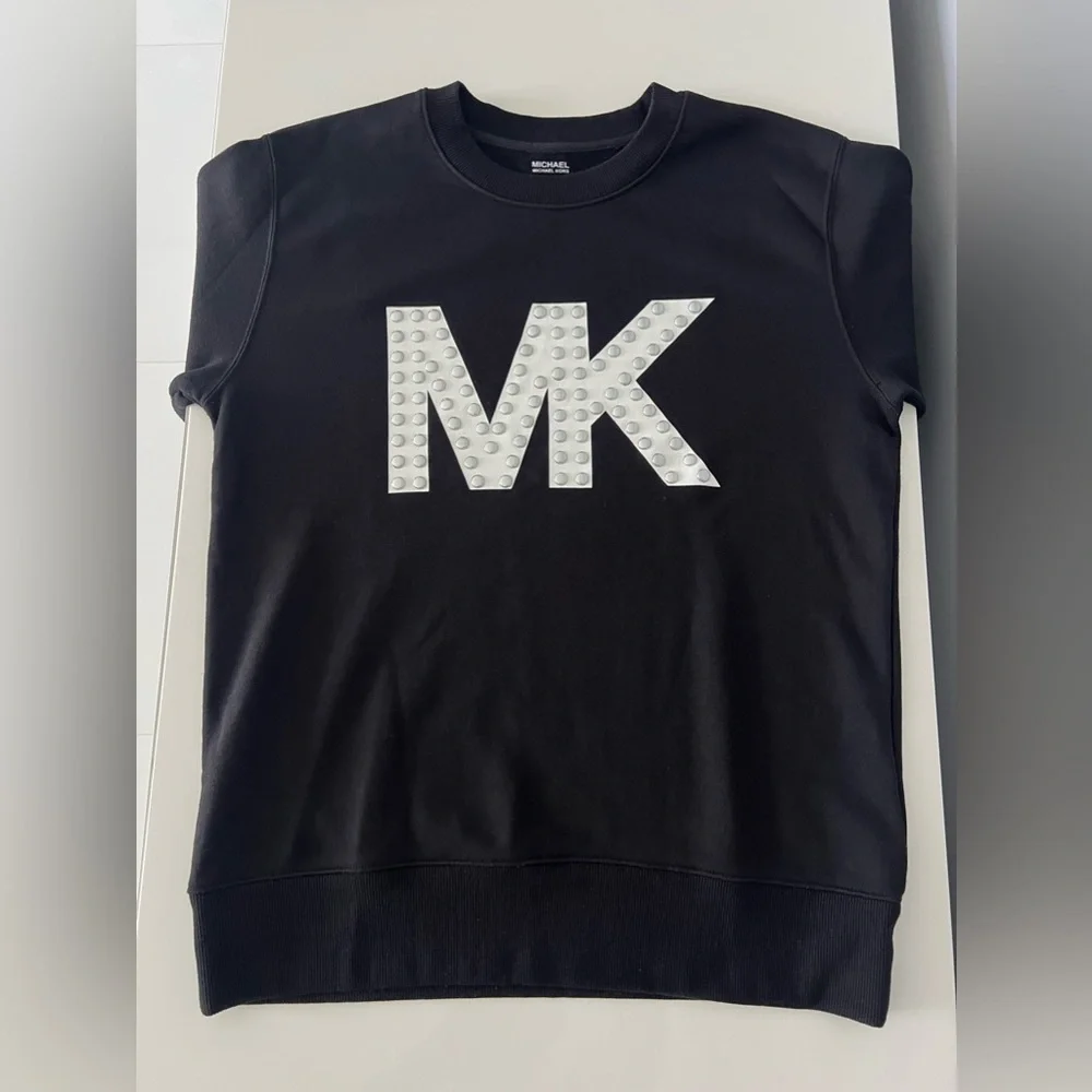MICHAEL Kors Studded Logo Graphic Sweatshirt - Picture 6 of 9